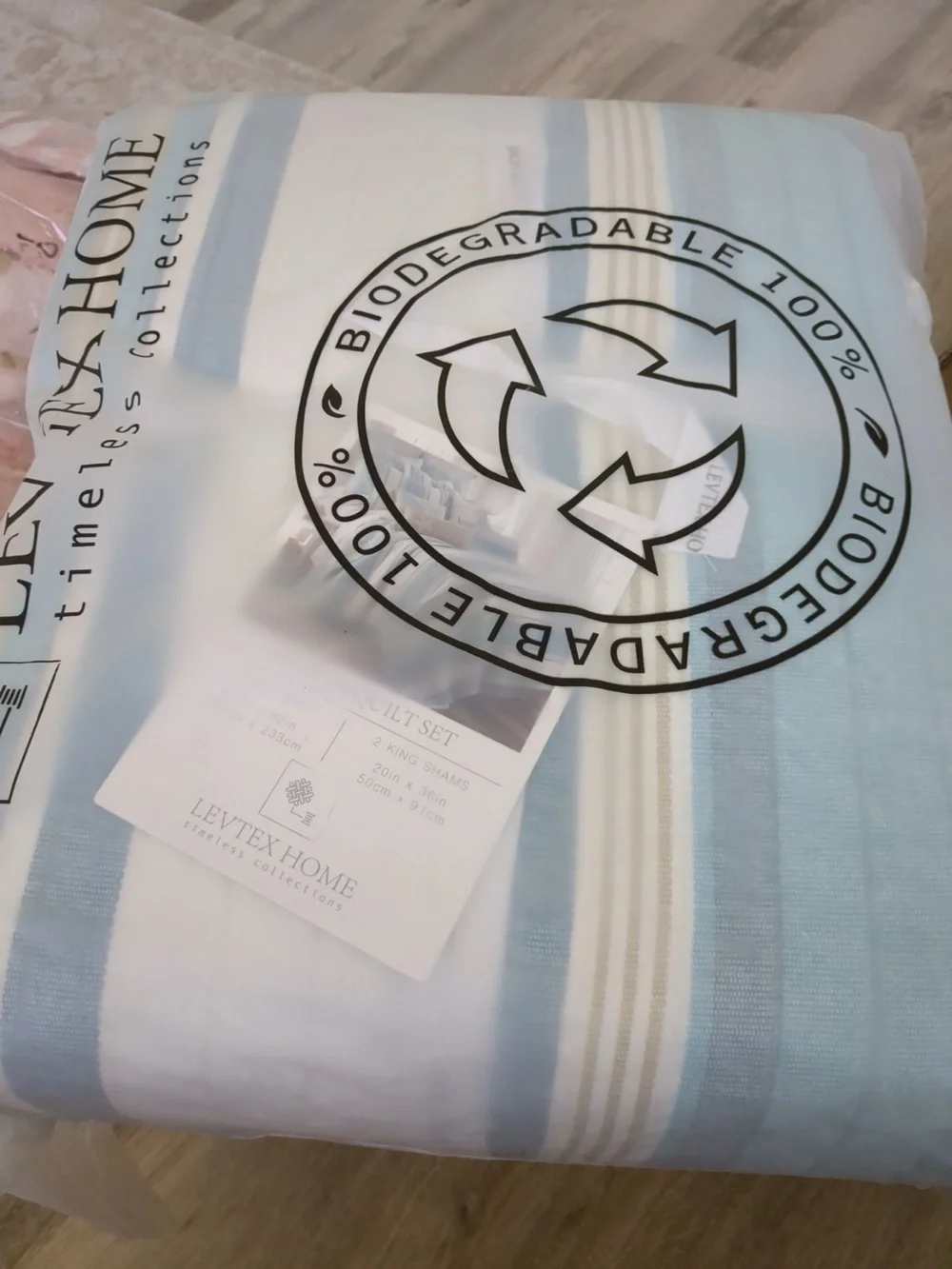 Levtex Home - Kailua Quilt Set - King Quilt + Two King Pillow Shams - Stripe